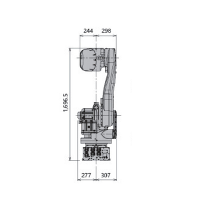 Robot Kawasaki RD080N Cnc 6 Axis Robotic Arm Untuk Palletizing Dengan 80KG Payload