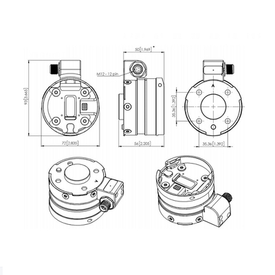 SENSOR HEX QC onrobot HEX-H QC HEX-E QC untuk gripper robot onrobot dan cobot UR