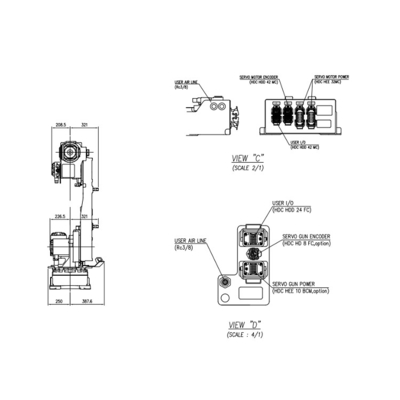 6 Axis Hyundai Packing Industrial Robot Arm HH050 Welding Dengan Gripper