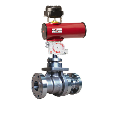 Katup Kontrol KOSO 300W Dengan Rotork RC Pneumatic Actuator Flowserve 3200MD Positioner