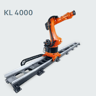 KUKA KR600 R2830 6 Axis Robot Industri Pengelasan / Robot Palletizing KL4000 Track Rail