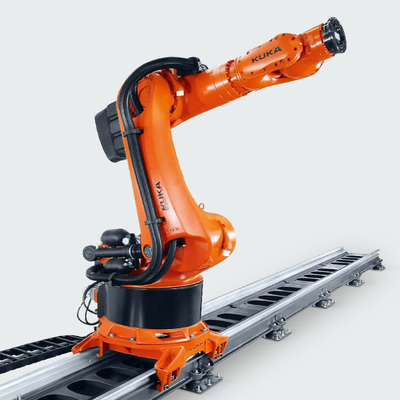 KUKA KR600 R2830 6 Axis Robot Industri Pengelasan / Robot Palletizing KL4000 Track Rail
