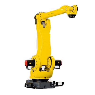 5 Axis Fanuc Palletizing Robot Industri M-410iB/140H Dengan GBS Robot Rail