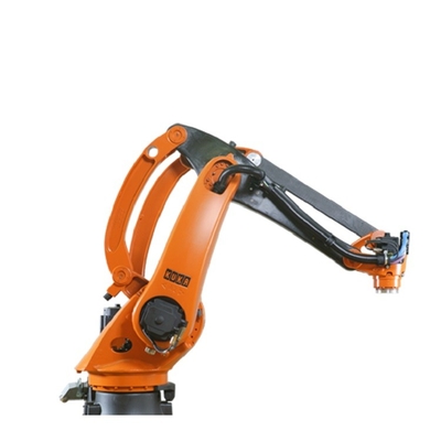 KR 40 PA 4 Axes Palletizing Kuka Robot Arm Payload 40KG Dengan GBS Robot Rail