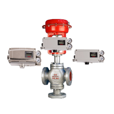 ROTORK YTC Smart Valve Positioner Ytc 3300 Dengan Katup Kontrol Dan Aktuator Cina