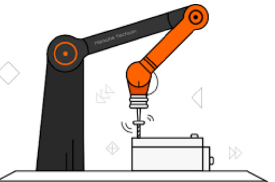 Hanwha HCR-5A 6 Axis Robot Arm Small Manipulator Pilih Dan Tempatkan Lengan Robot Untuk Meniduri Robot