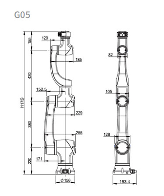 CNGBS 3kg Payload 6 Axis Cobot Robot Arm Dengan Mesin Otomatis Tig MiG Arc Welding