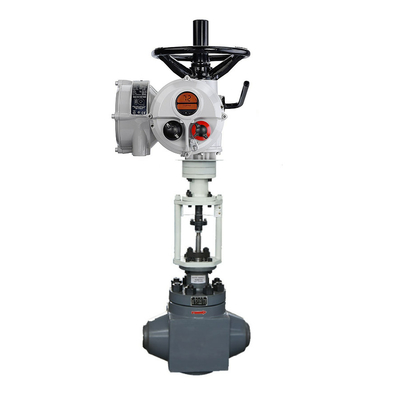 Katup kontrol listrik Cina dengan aktuator katup listrik ROTORK IQ2 IQ3