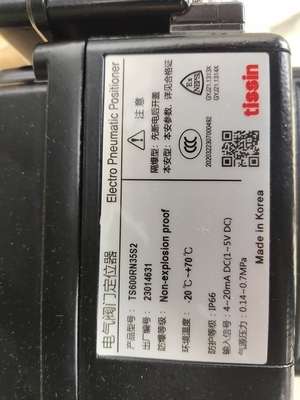 Katup Kontrol Listrik Dengan Tissin Smart Valve Positioner TS600 Series Pneumatic Positioner Dan Asco Solenoid Valve
