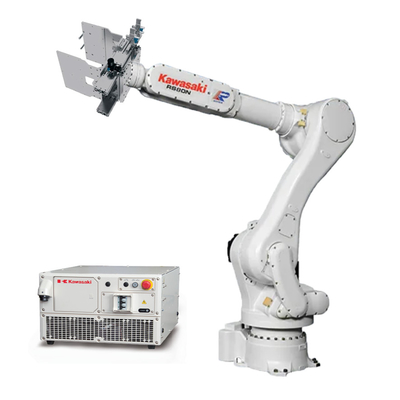 Kawasaki 6 Axis Robot Arm RS080 Dengan Gripper Untuk Penanganan Blanking Feeding Palletizing