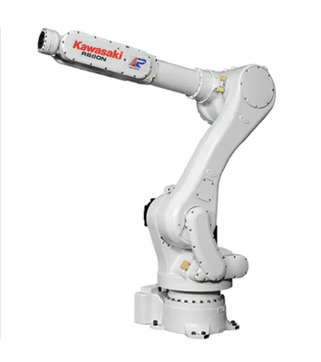 Kawasaki 6 Axis Robot Arm RS080 Dengan Gripper Untuk Penanganan Blanking Feeding Palletizing