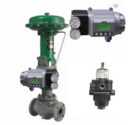 Flow Control Valve Dengan Masoneilan SVI3 Digital Valve Positioner Dan Fisher 67CFR Filter