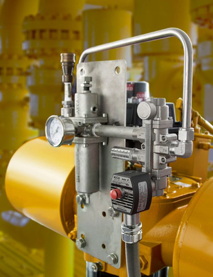 Peralatan Pengeluaran Gas Alam Terkompresi 291 Tekanan Tinggi 5000 Psi CNG ASCO Solenoid Valve Dengan Masoneilan Valve