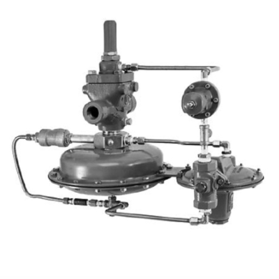 Fisher Regulator 1190 Gas Tekanan Rendah Blanketing Valve Pilot Dioperasikan Pressure Reducing Valve Untuk Skid Mounting