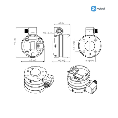 ONrobot Robot Gripper SP1 SP3 SP5 Hand Gripper Bekerja Untuk UR Cobot Pneumatic Gripper Untuk Lengan Robot Industri