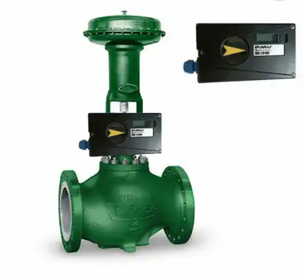 Katup Kontrol Pneumatik Cina dengan Pemosisian Kontrol Katup Cerdas Flowserve Kuat PMV D30 Pemosisian Katup