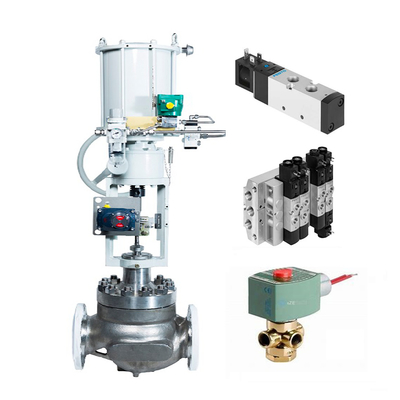 Katup Kontrol Cina Dengan Pneumatic Actuator Dan Asco 8210G Dan Festo VUVS-L30 Solenoid Valve