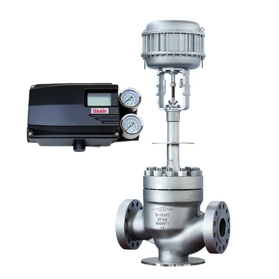 Katup Cina Dengan Positioner Tissin TS700 Dan Katup Pengurang Tekanan Fisher 67CFR