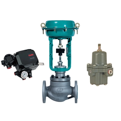 Katup Kontrol Chuanyi Dilengkapi Dengan Tissin TS800 Smart Valve Positioner Dan Fisher 67CFR Pressure Reducing Valve