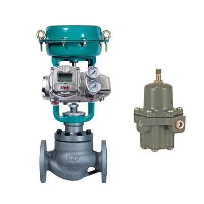 Katup Kontrol Chuanyi Dilengkapi Dengan Tissin TS800 Smart Valve Positioner Dan Fisher 67CFR Pressure Reducing Valve