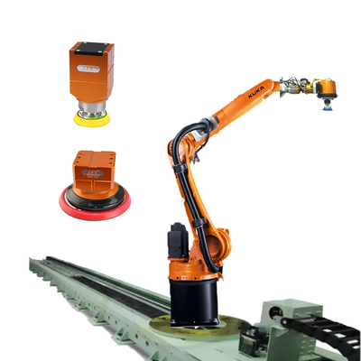 Lengan Robot Industri 6 Axis KR 8 R1620 Dengan Mesin Sander Dan Linear Tracker