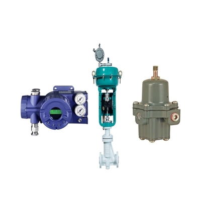 Flow Control Valve dengan Fisher 67CFR filter regulator dan Foxboro SRD960 Valve Positioner