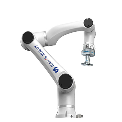 Robot cobot Hans E5 dan lengan robot 6 sumbu dengan pengontrol lengan robot dan mengajarkan gripper independen dan onrobot