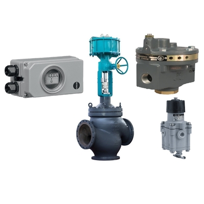 Flow Control Valve Samson 3730-3 Valve Positioner Dengan Fisher 2625 Filter Regulator Dan Masoneilan 78-40