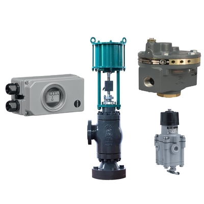 Flow Control Valve Fisher 2625 Filter Regulator Dengan Samson 3730-3 Valve Positioner Dan Masoneilan 78-40