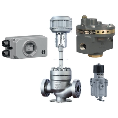 Chuanyi Flow Control Valve Samson 3730-3 Valve Positioner Dengan Fisher 2625 Filter Regulator Dan Masoneilan 78-40
