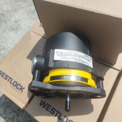 Katup kontrol dengan Pneumatic Actuator Dan Asco 8210G Solenoid Valve Dan Westlock 2200 Limit Switch