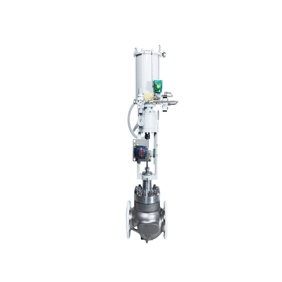 Katup Kontrol Aliran Pneumatik Chuanyi Dengan Positioner Fisher 3661 Valve Positioner Dan Regulator Filter 67CFR