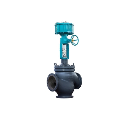 Katup Kontrol Aliran Pneumatik Chuanyi Dengan Positioner Fisher 3661 Valve Positioner Dan Regulator Filter 67CFR