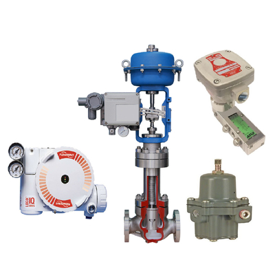 Flowserve 3200MD Valve Positioner Dengan Katup Kontrol Aliran ASCO Solenoid Valve 67CFR Filter Regulator