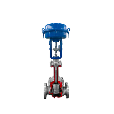 Katup Kontrol Aliran Dengan Flowserve 3200MD Valve Positioner ASCO 551 Solenoid Valve 67CFR Filter Regulator