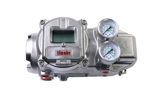 Pneumatic Valve Dengan Tissin TS905 Smart Valve Positioner Dan Fisher Fisher 67CFR Pressure Reducing Valve