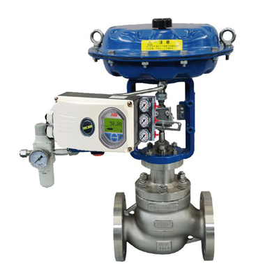 Merek Cina Chuanyi ball control valve actuator dengan ABB V18345 valve positioner dan fisher 67CFR regulator