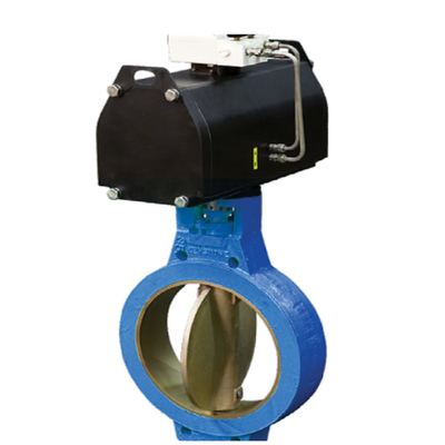 Aktuator Cina dengan Keystone Butterfly Valve Gambar 990 Ø 200 mm dan ASME 125/150 AS 2129 Tabel E PN 10/16 BST'E Flange Accommodation