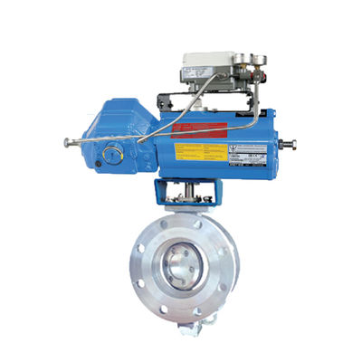 Butterfly Valve Dengan Aktuator Neles B1CU17/55L Dan Positioner Katup KOSO EPA800