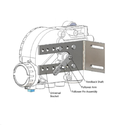 Wuzhong Globe Valve Dengan Flowserve 3200MD Valve Positioner Fisher 67CFR Filter Regulator