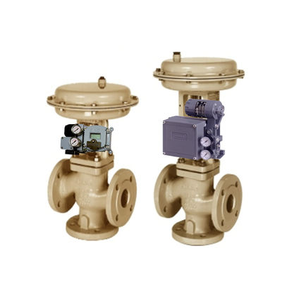 Samson Control Globe Valves 3241 dengan 3277 Aktuator Pneumatik dan Masoneilan SVI2 21113111 Valve Positioner 4708 Regula