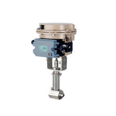 samson Control Micro-flow Valve 3510 dengan Fisher DVC2000 katup positoner dan 3277-120 aktuator 4708 regulator