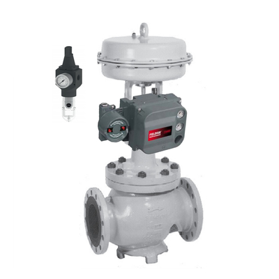 Samson 3241 Globe Control Valve Stainless Steel Ball Valve Dengan Fisher Dvc6200 Digital Positioner dan 4708 filter regula
