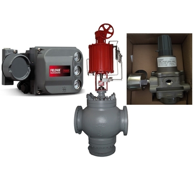 Klep kontrol pneumatik dengan posisi FISHER DVC6200 Smart Valve Positioner dan Linear Pneumatic actuator