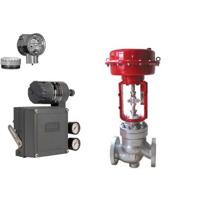 Cina terkenal Wuzhong Pneumatic Control Valve Dengan Fisher 3582I Positioner Sebagai Valve Positioner