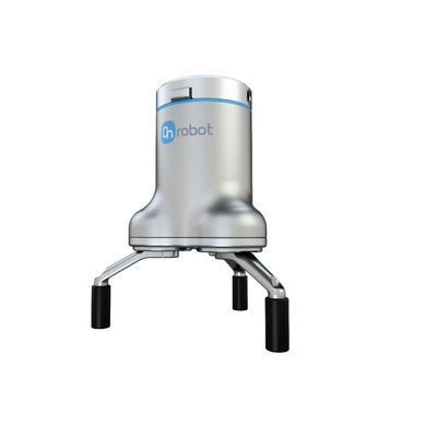 Gripper 3 jari dengan beban 15 kg bekerja dengan cobot dan robot 6 sumbu untuk memilih dan menempatkan