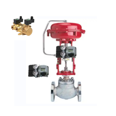 High Flow ASCO Solenoid Valve dengan Masoneilan Positioner dan Valve Natural Gas Dispensing Equipment Pilot Operated,