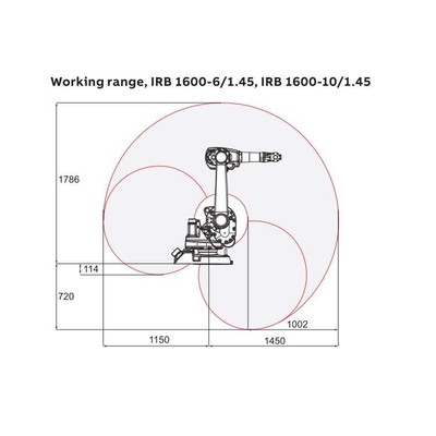 ABB Robotic Arm 6 Axis IRB 1600-10/1.45 Dengan CNGBS Robot Gripper Untuk Robot Penanganan Otomatis