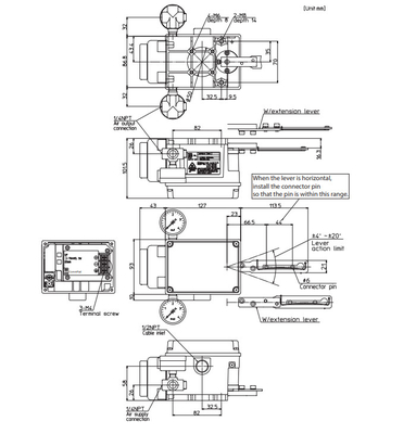 Azbil AVP 100 Digital Valve Positioner untuk China Chuanyi Precision Pneumatic Valve