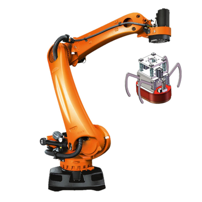 KUKA KR 180 R3200 PA Muatan 180kg Dengan GNGBS Robot Gripper Untuk Pabrik Sebagai Palletizing Robot